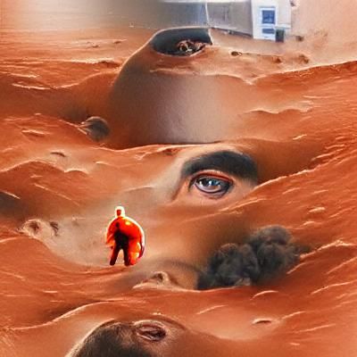 Astronaut on Mars: A Solitary Exploration