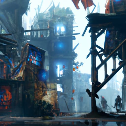 Detailed Matte Painting of a Lost Place