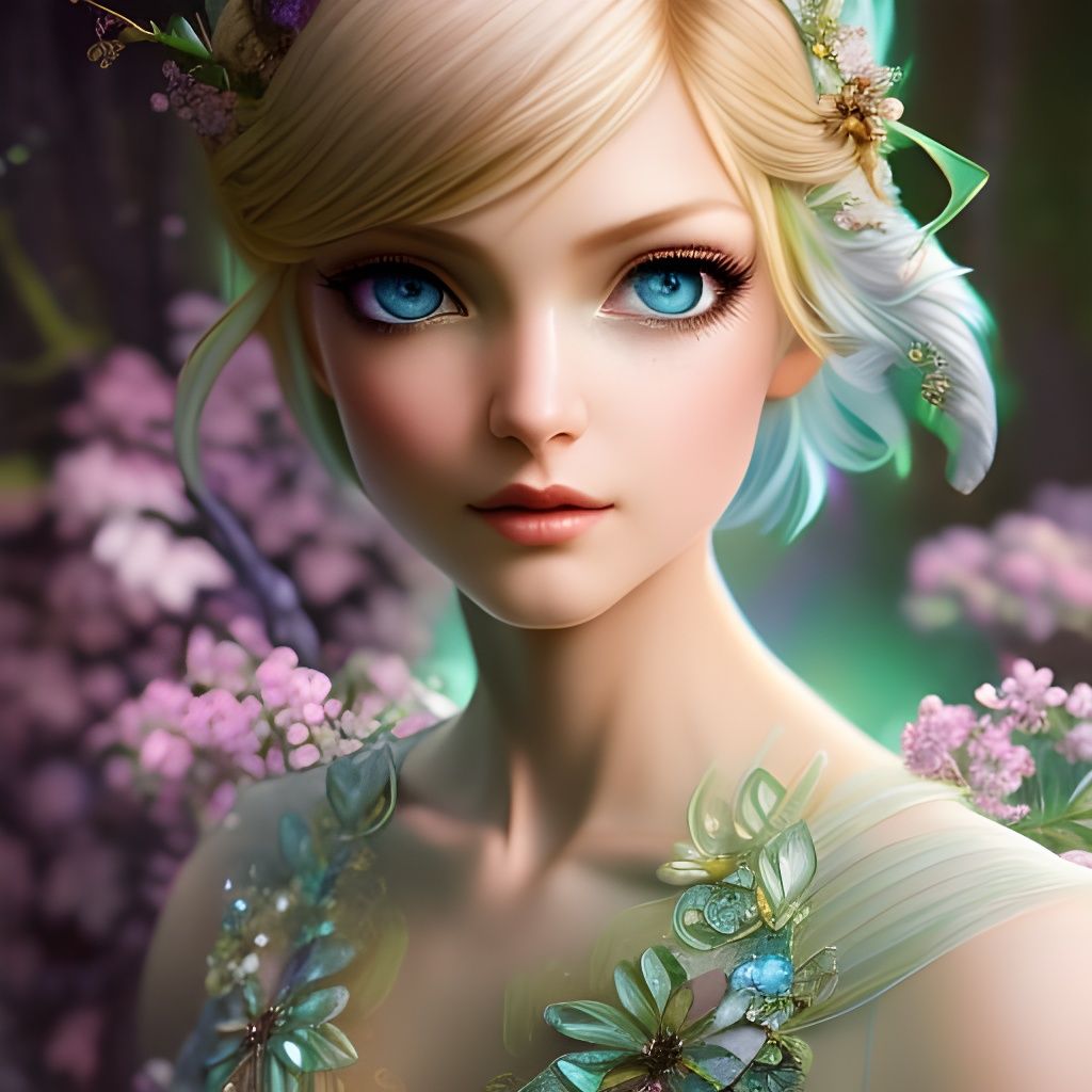 Detailed Tinkerbell Portrait in Anime Key Visual Style