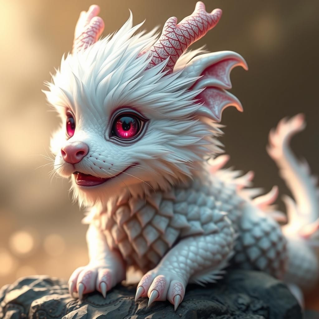 Falkor the Luck Dragon with Glittering Scales