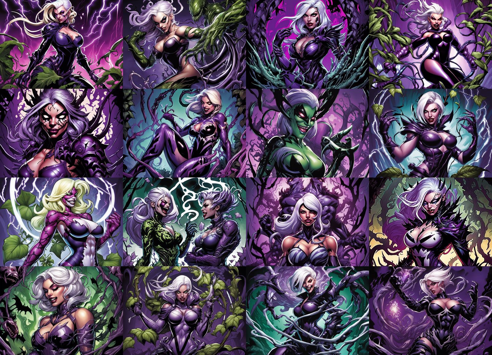 Venomized Ivy Valentine Comic Book Art