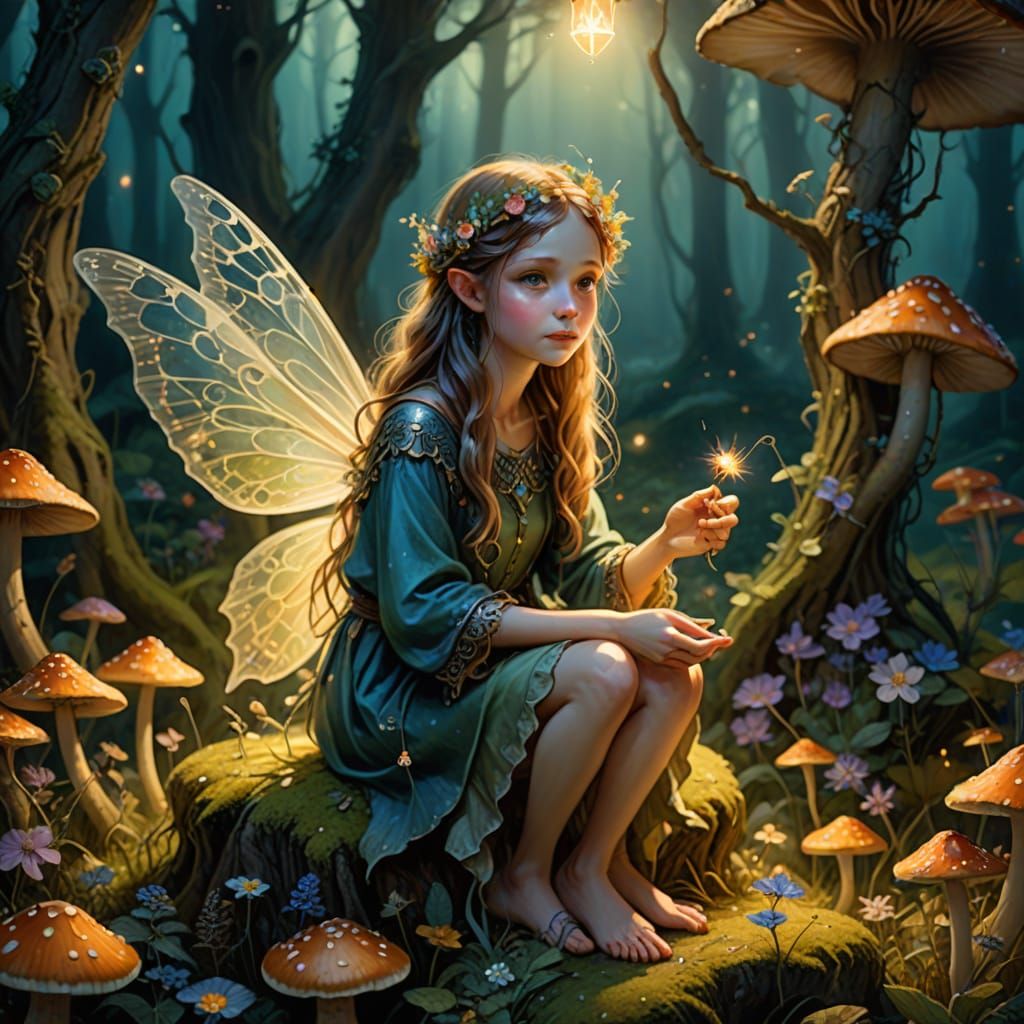 Enchanted Fairy Snacks in Whimsical Forest