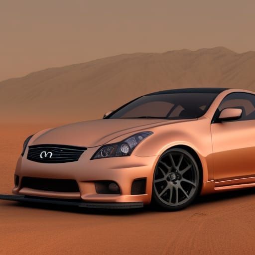Infiniti G35 Coupe Drifting on Mars