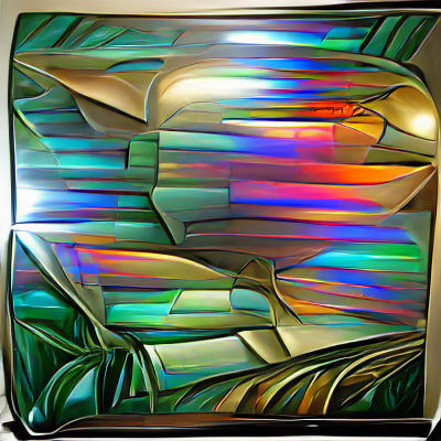 Organic Curvilinear Abstract in Earth Tones