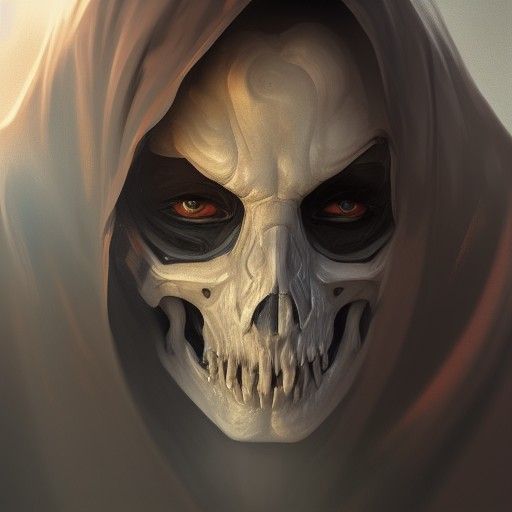 Detailed Portrait of the Grim Reaper