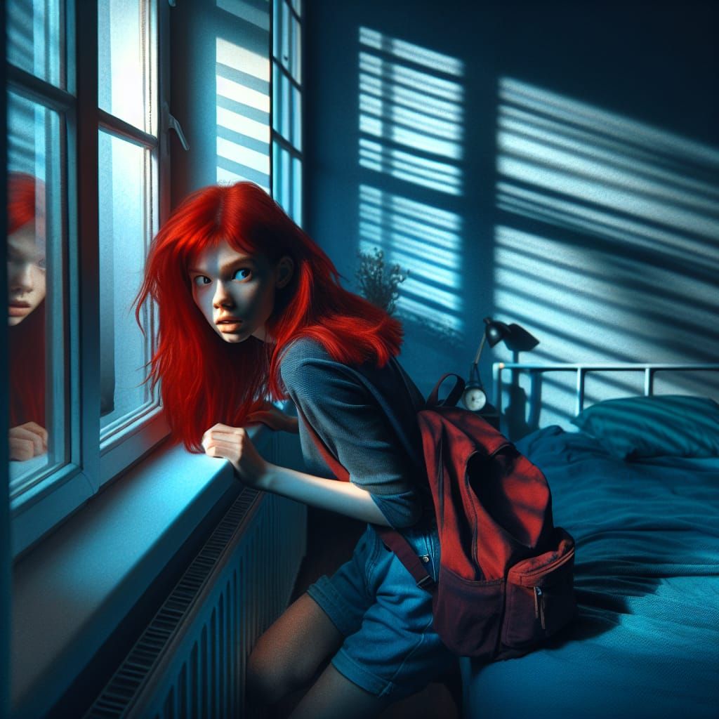 Redhead's Midnight Escape