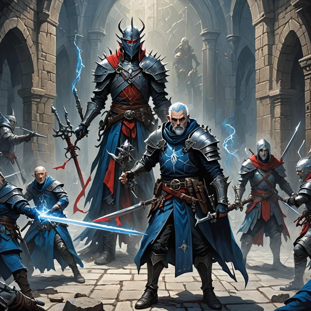 Fantasy Quest Poster in Dark Fantasy Style