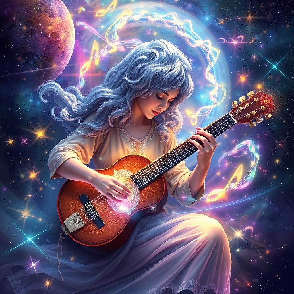 Magical Lute Creates Holographic Melody