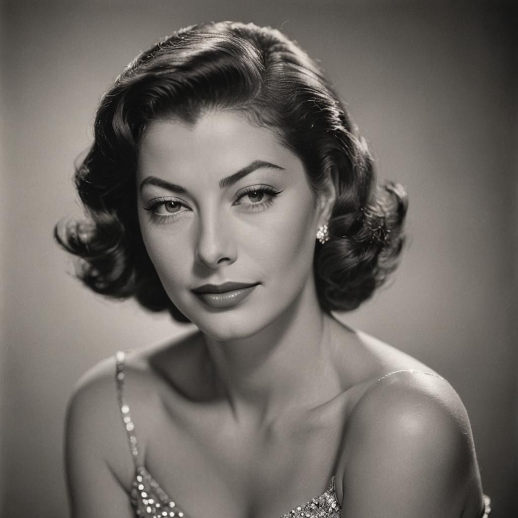 Elegant Portrait in Studio Harcourt Style