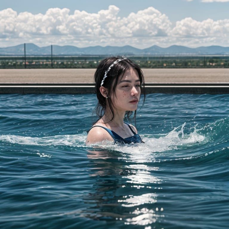 Abstract Baptism of Air Conceptual Art