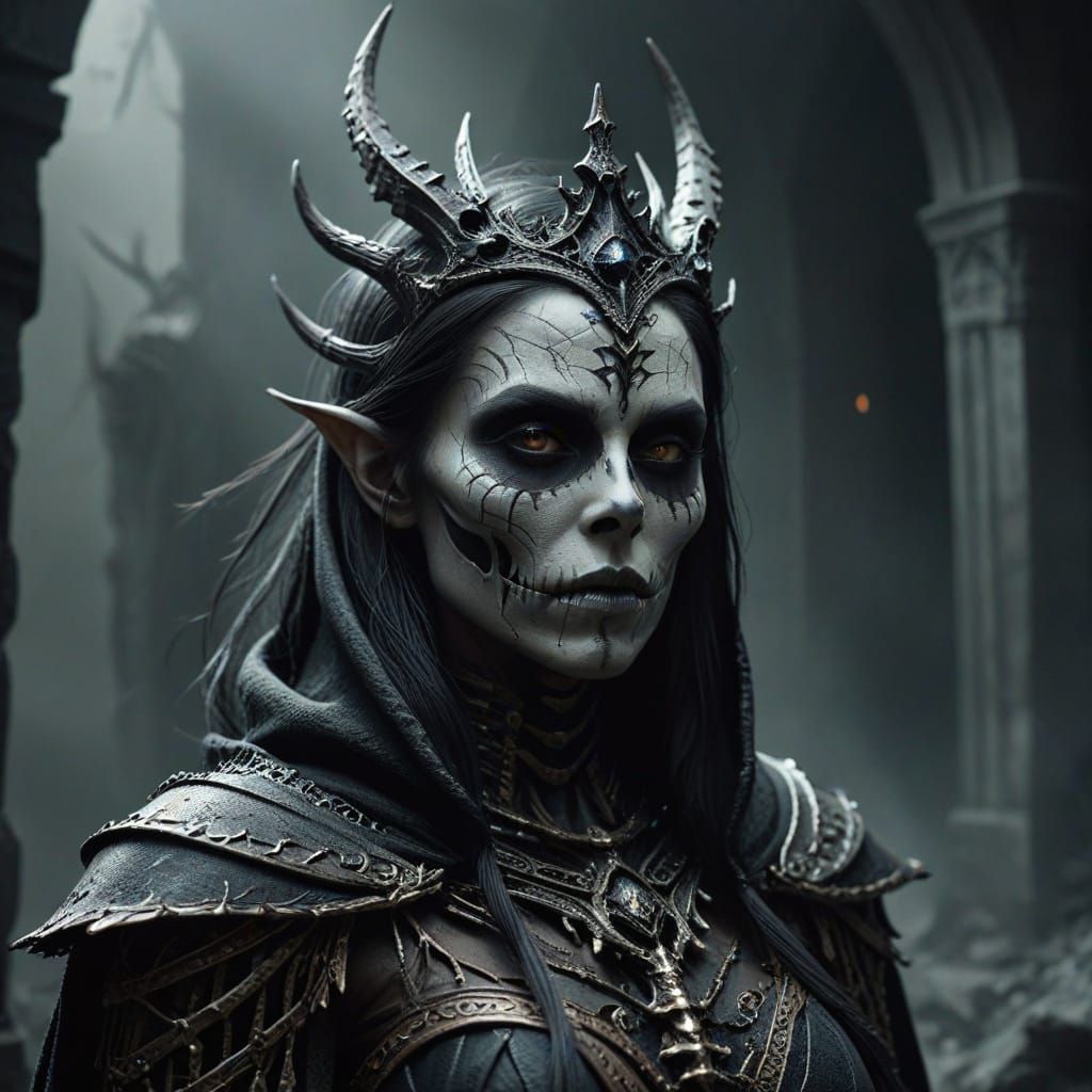 Dark Fantasy Art of Prince Namira, Goddess of Sin