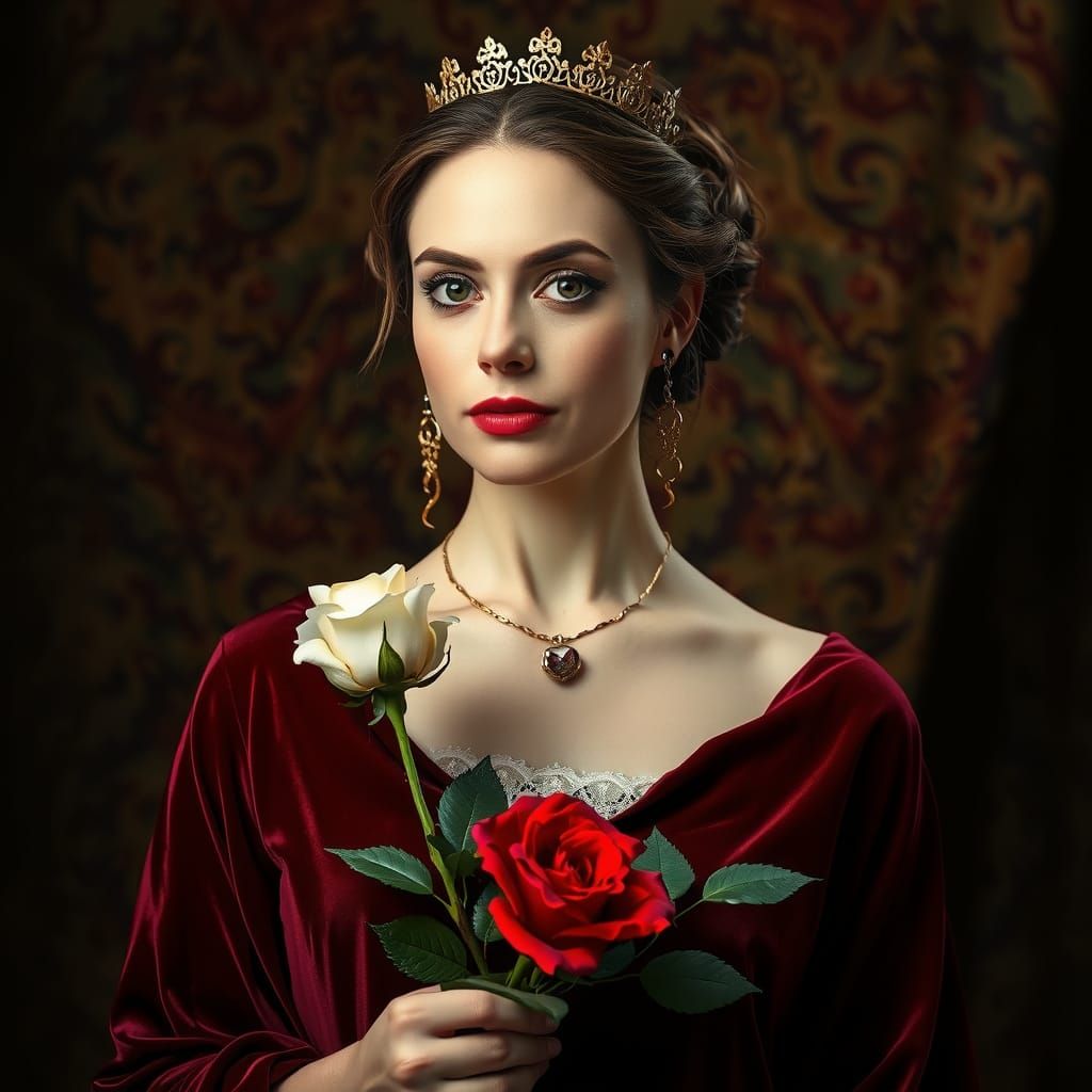 Regal Woman Defies Captivity with Unbroken Spirit