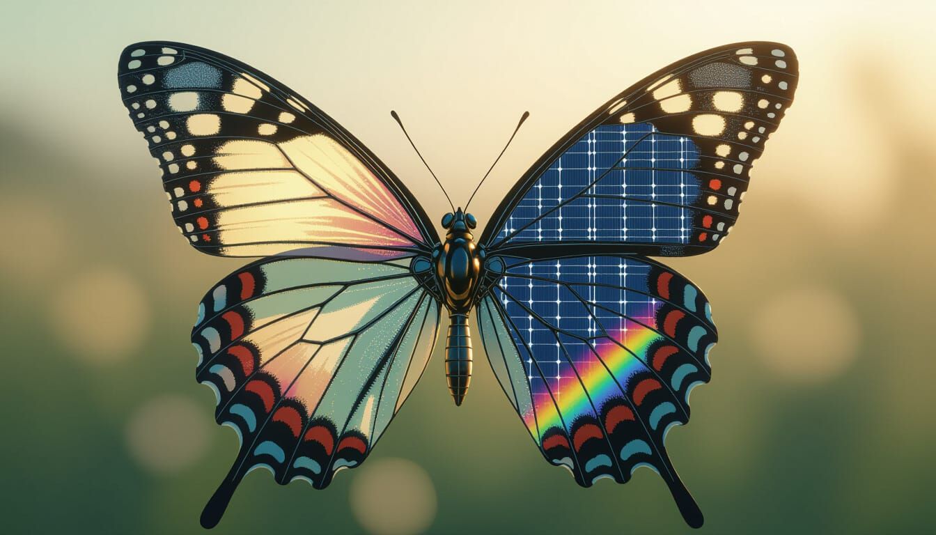 Butterfly's Dual Nature: Nature Meets Technology