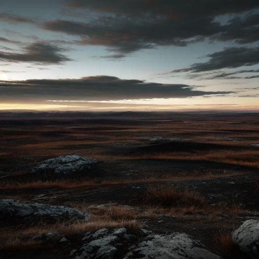 Desolate Wasteland Landscape