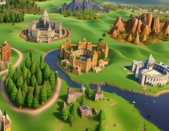 Civilization 6: Alabaster Towns, Bird's Eye View