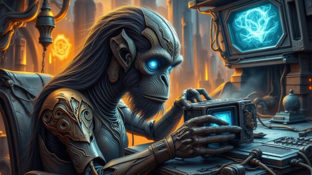 Elven Ruins: An AI Generated Fantasy Landscape