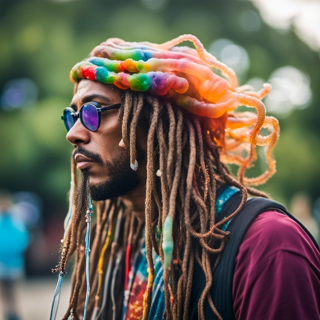 Jellyfish Hippie with Dreads: Professional Photography