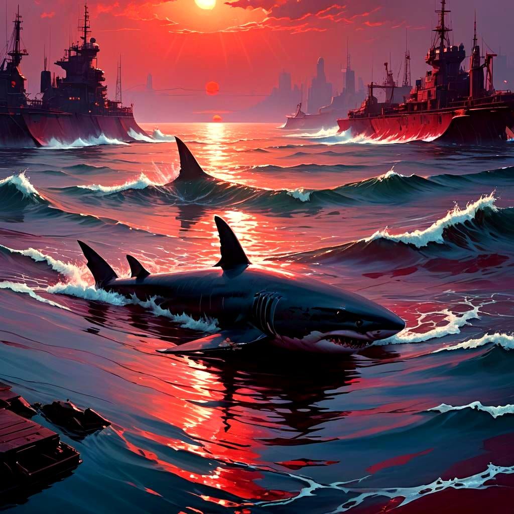 Blood in Water: Detailed Matte Painting