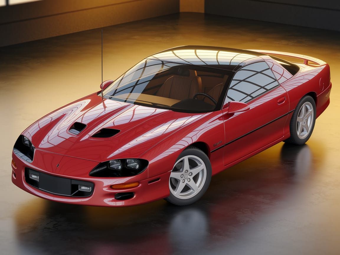 Fictional 1999 American Coupe in Red