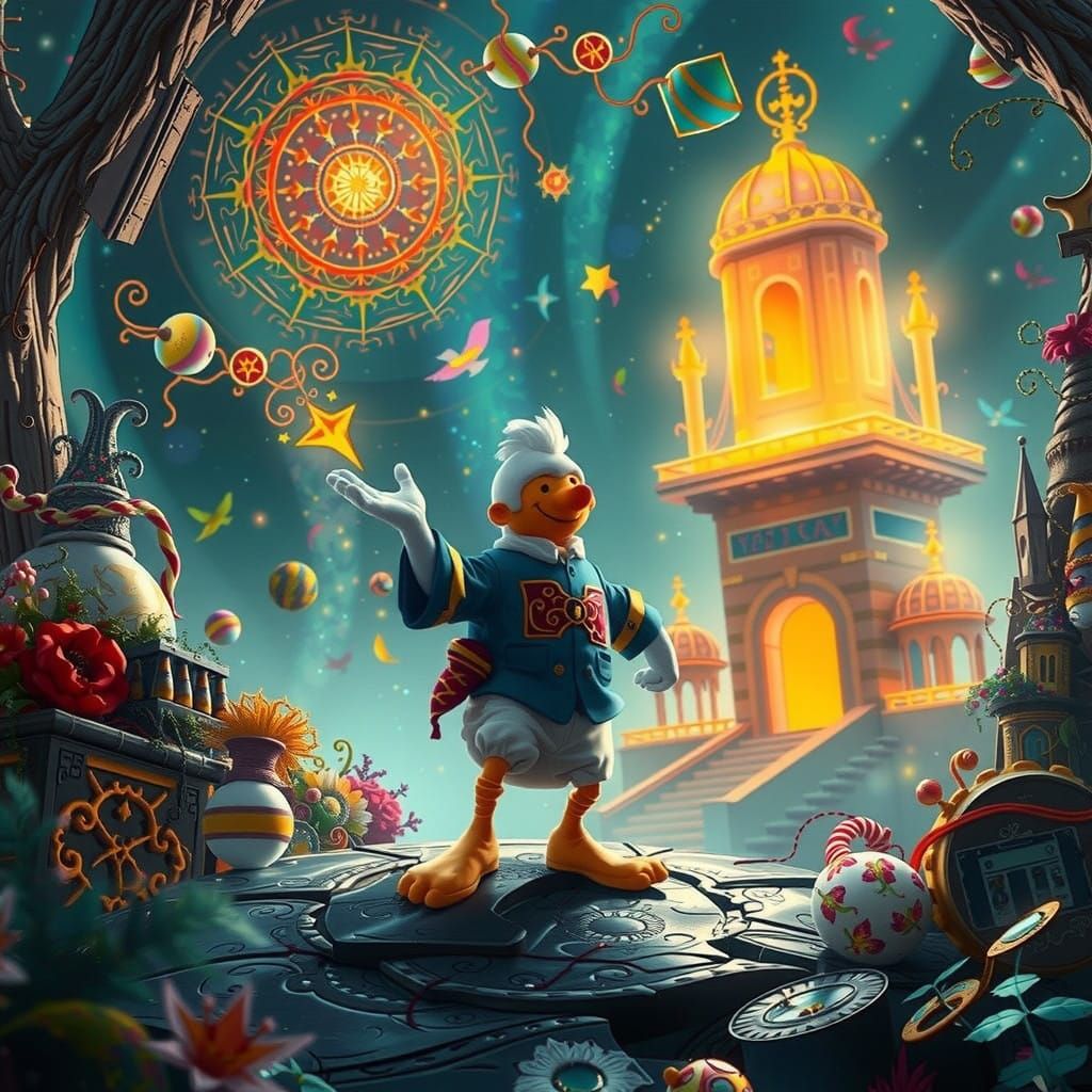 Vibrant Hippie in Psychedelic Paisley Shirt