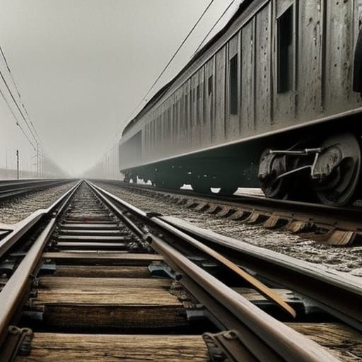 People in Freight Train Box Car at Auschwitz