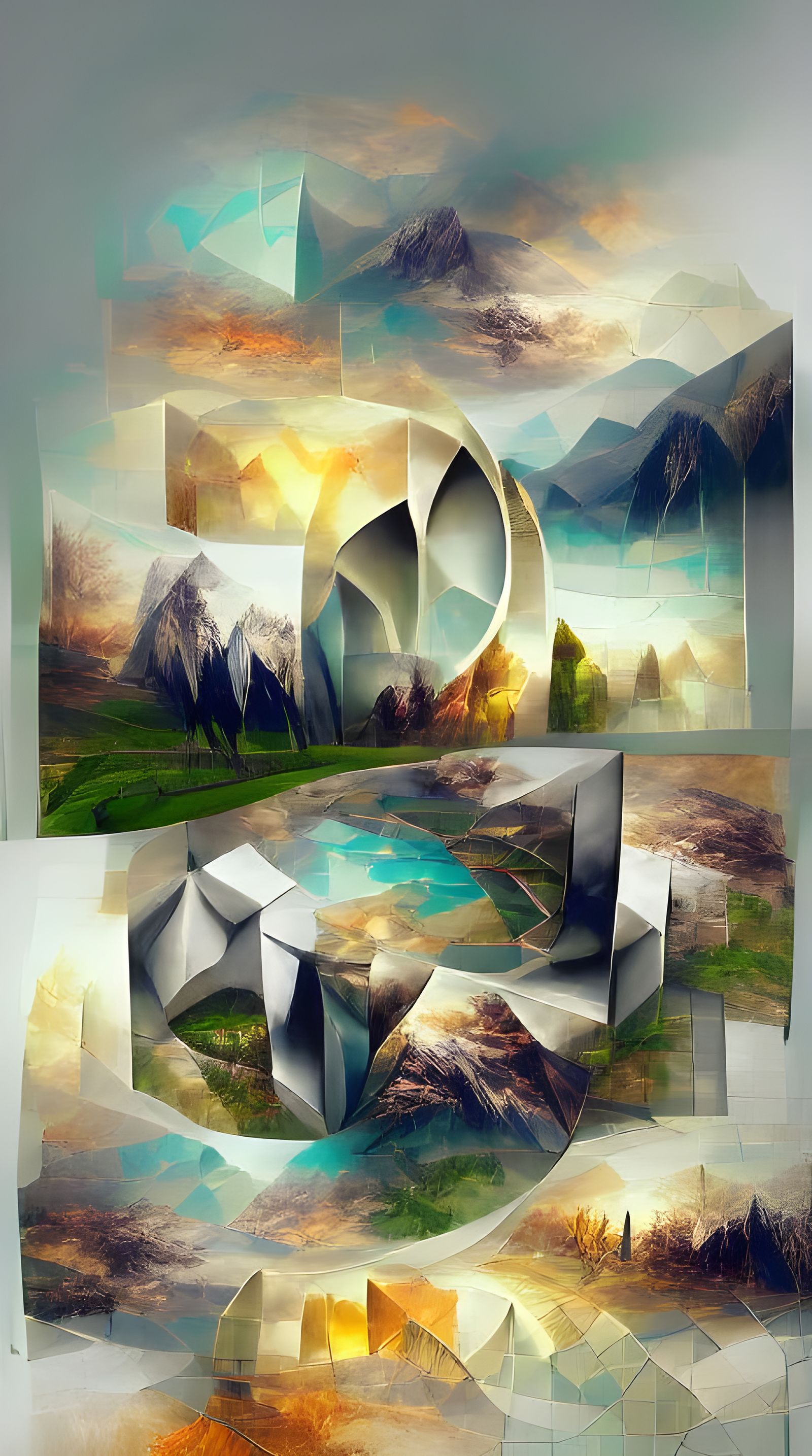 Schematic for Middle-Earth: Geometric Abstract Concept Art