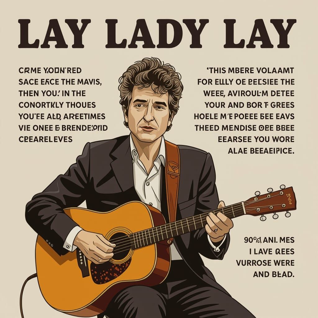Bob Dylan's Lay Lady Lay Album Cover Art
