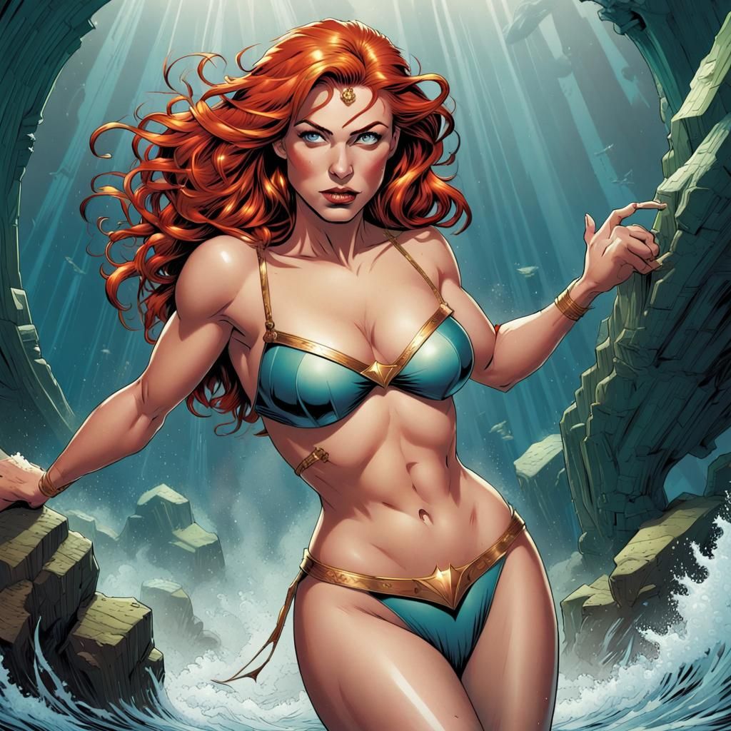 Queen of Atlantis in Comic Book Art