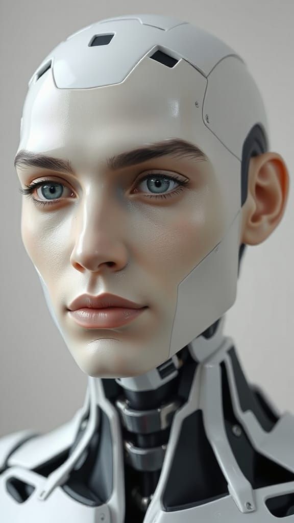 Hyperrealistic AI Male Avatar Full Bust Close-Up