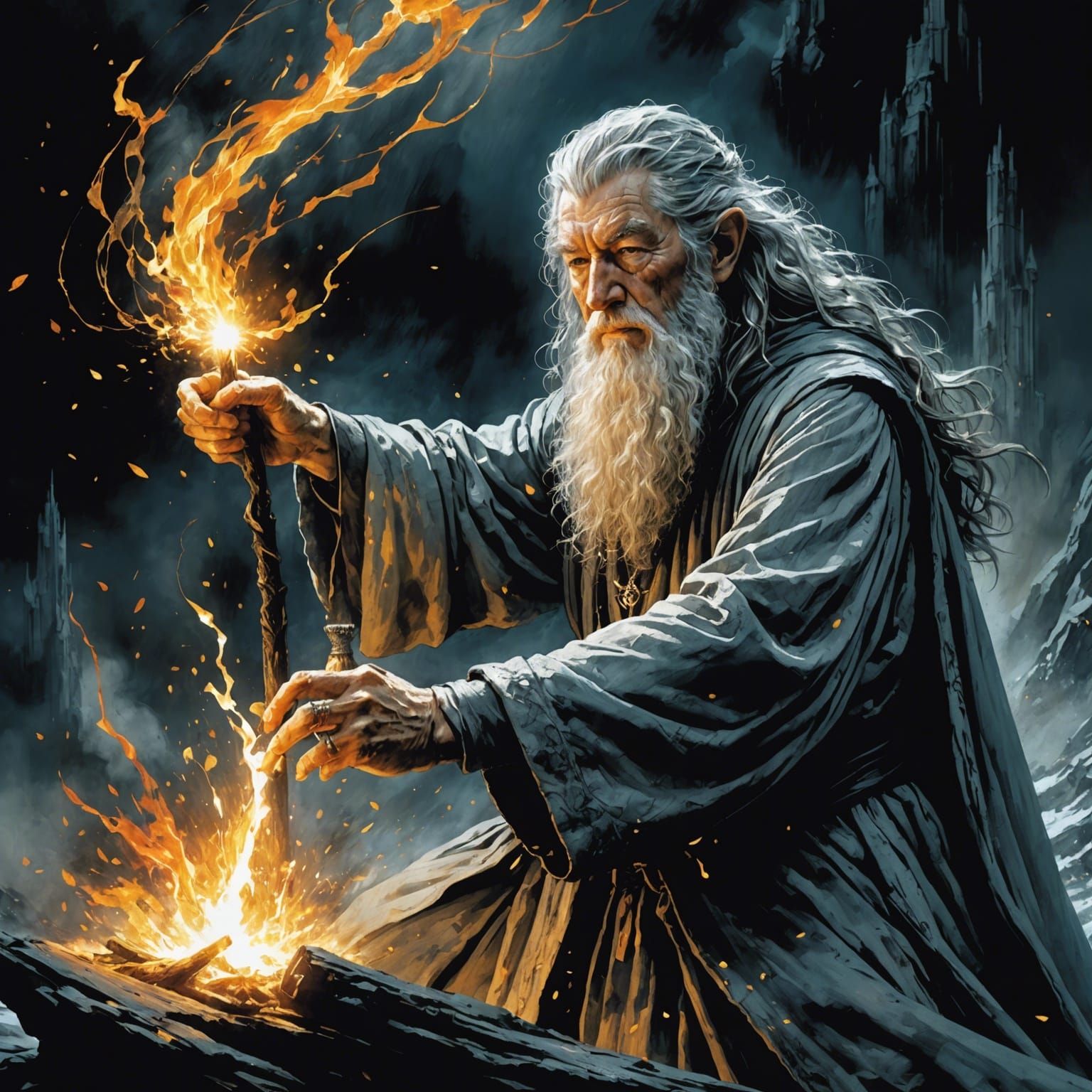 Gandalf: spell of light and fire