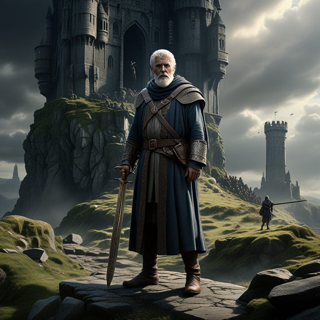 Epic Cinematic Arthurian Epic in Maximalist Digital Style