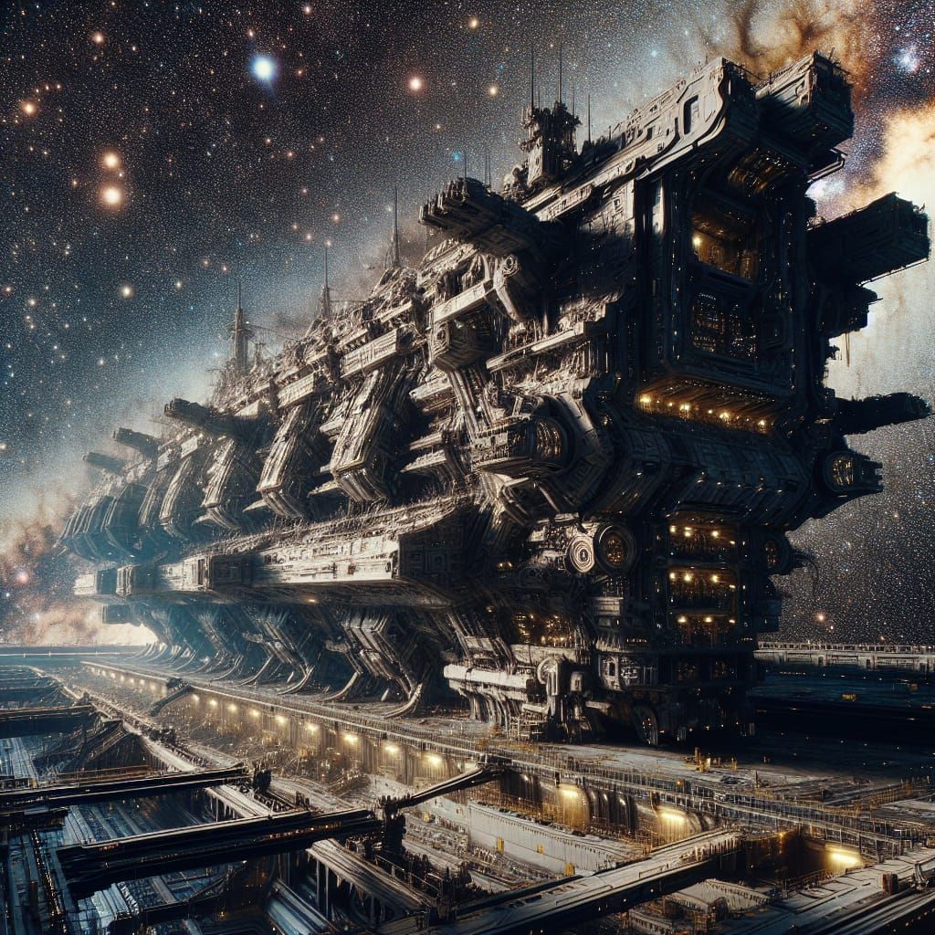 Dreadnought Shipyard in Deep Space