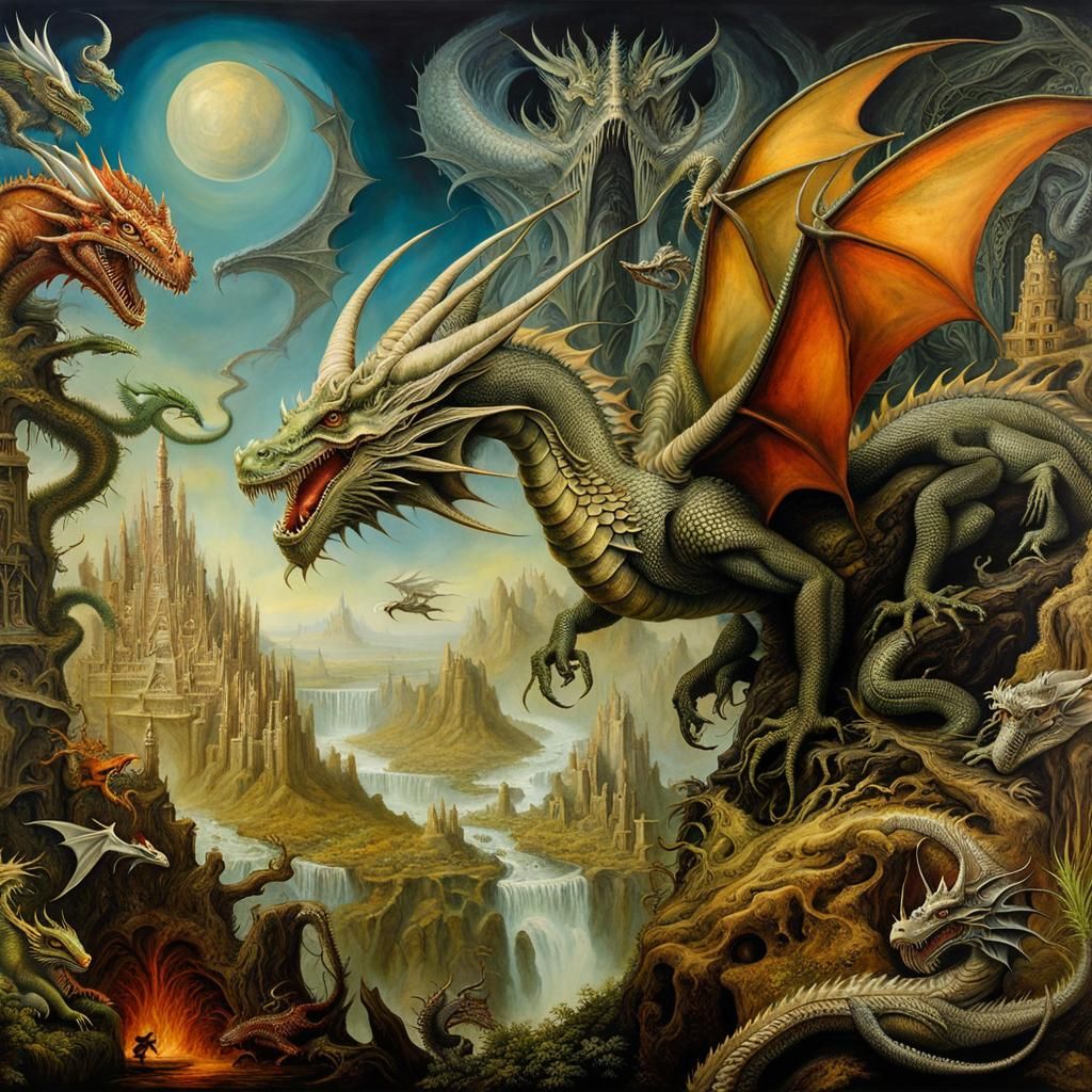 Dragons at the Cryptid Taxidermy Museum