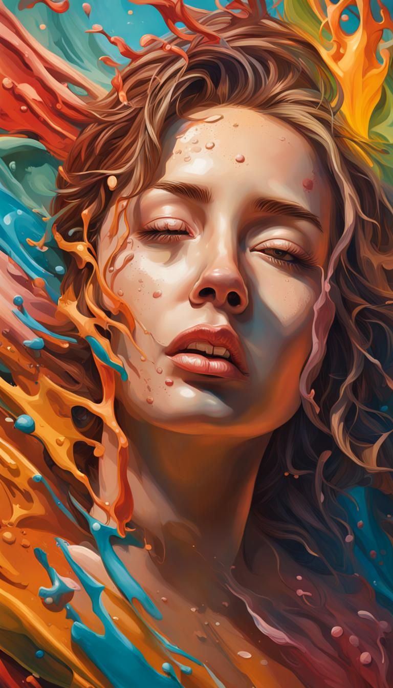 Eco-Friendly Home Decor in Splash Art Style