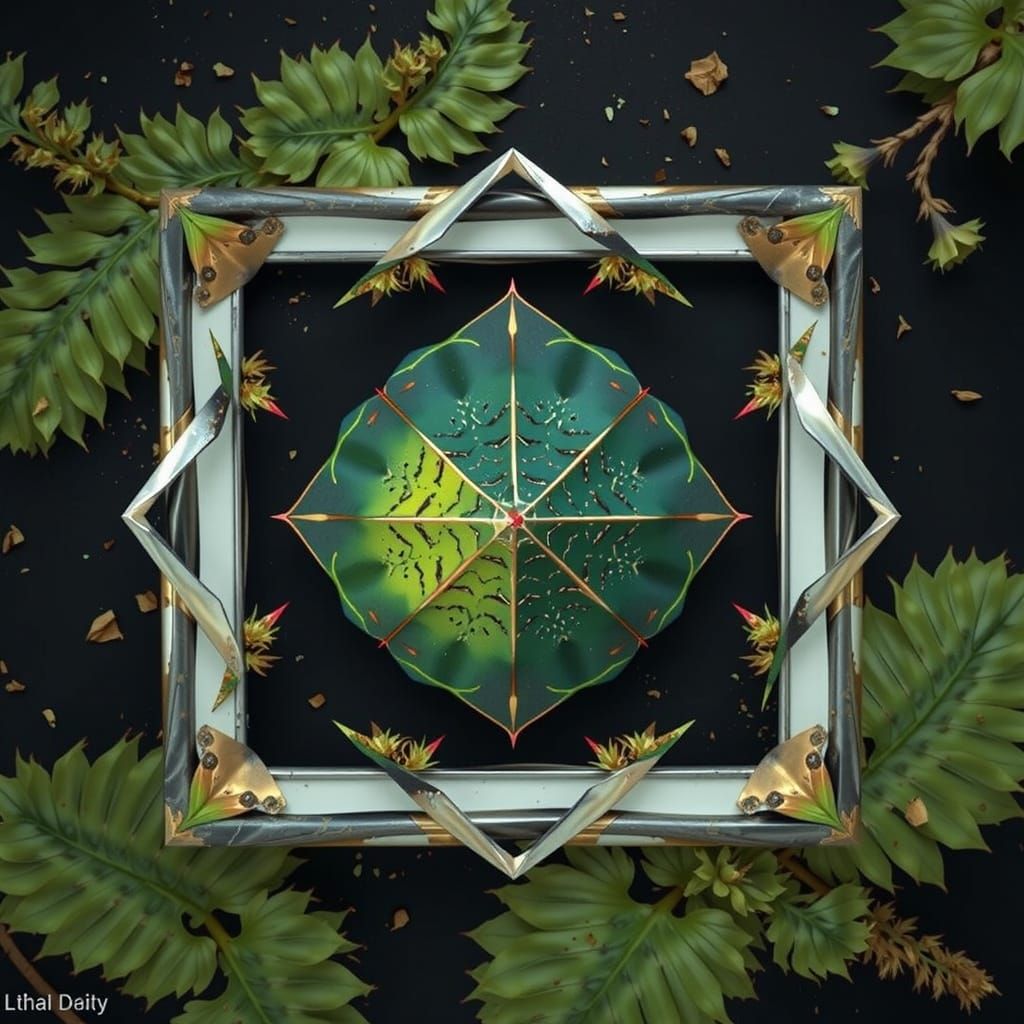 Hyperrealistic Fractured Flora in Vibrant Colors