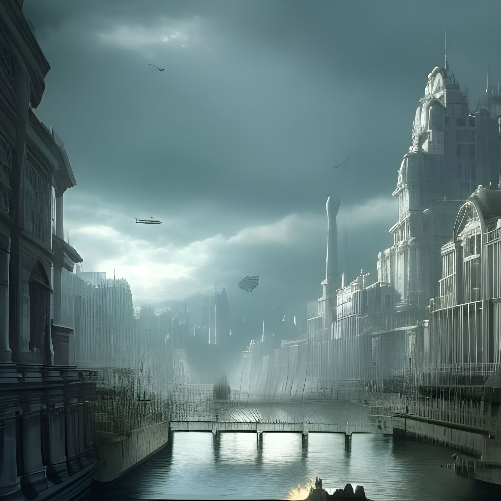 Epic Empire of Light Digital Matte Painting