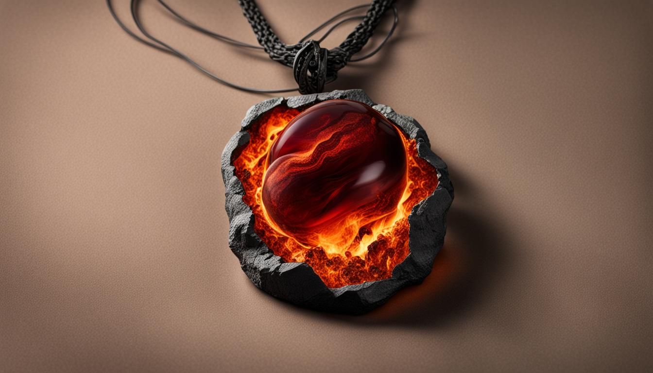 Firestone Pendant on Cooled Magma