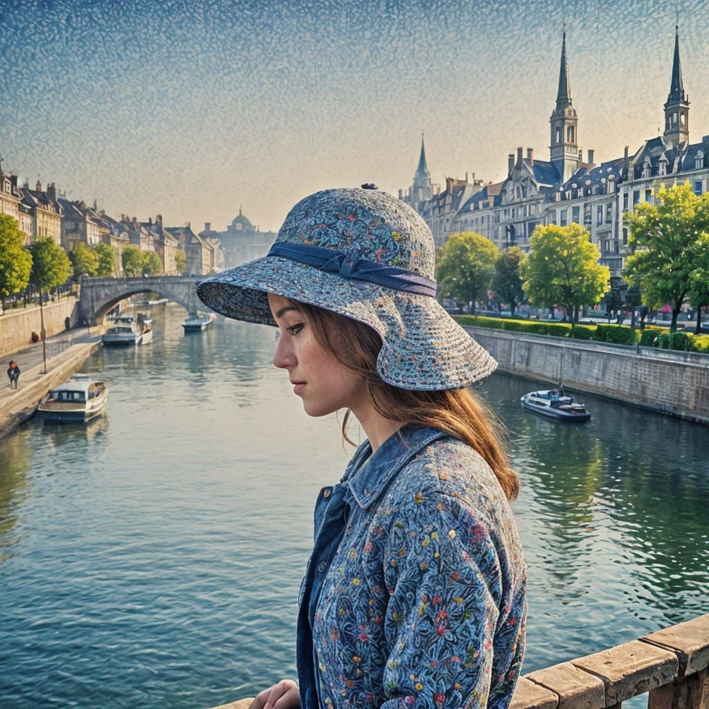 Pointillism Style AI Art