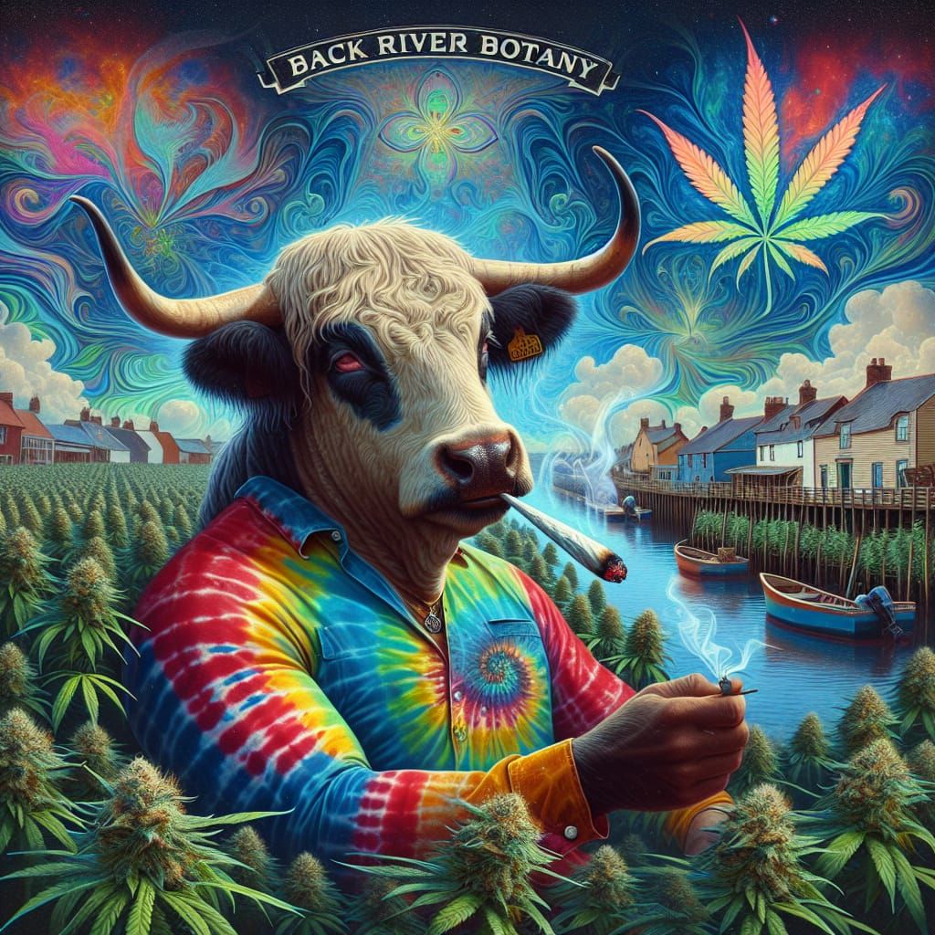 Back River Botany: Bull as Hippy in Cannabis Town