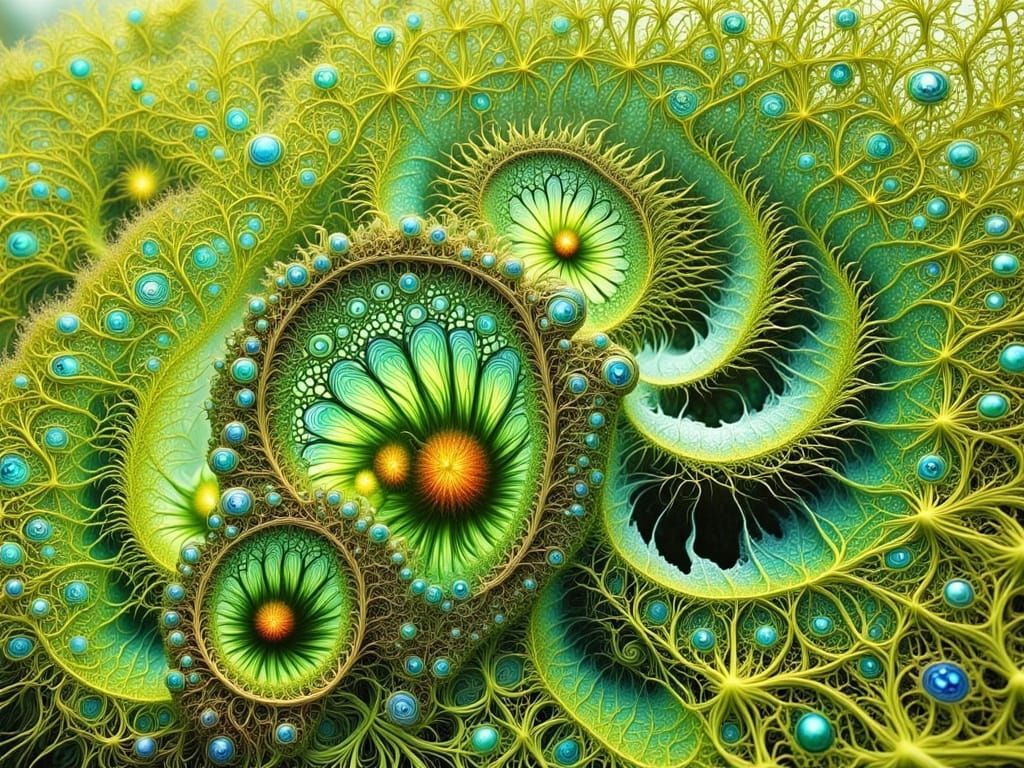 Intricate 3D Landscape Rendering with Fractal Forms