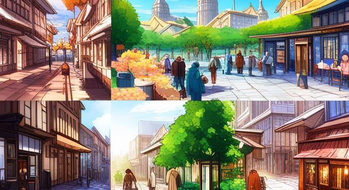 Vibrant Anime Travels Through the Four Seasons