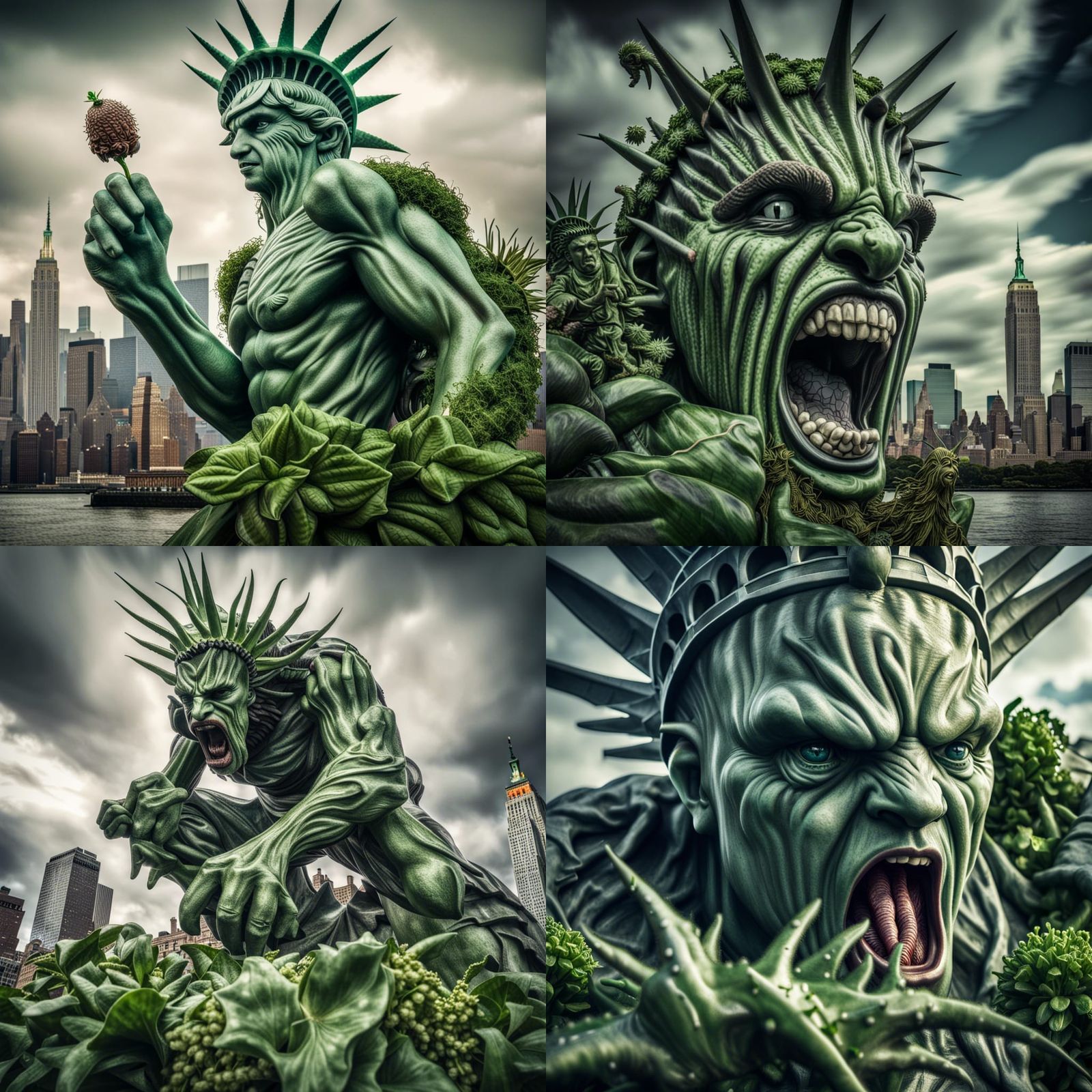 Giant Man-Eating Plant Attacks New York City
