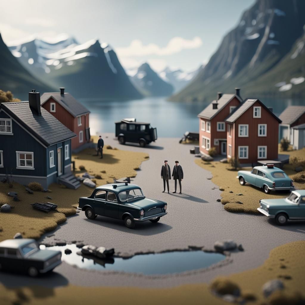 Miniature Detectives Investigate Crime Scene