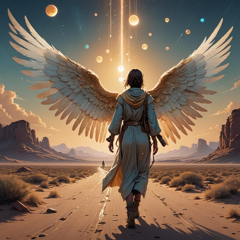 Celestial Soul's Journey: A Digital Art Fantasy