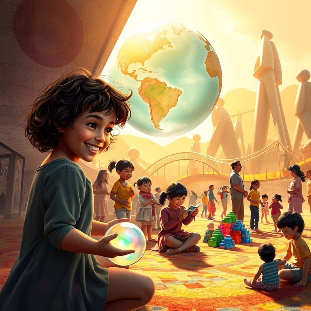 Joyful Mosaic Dreamscape: World of Play Unites Children