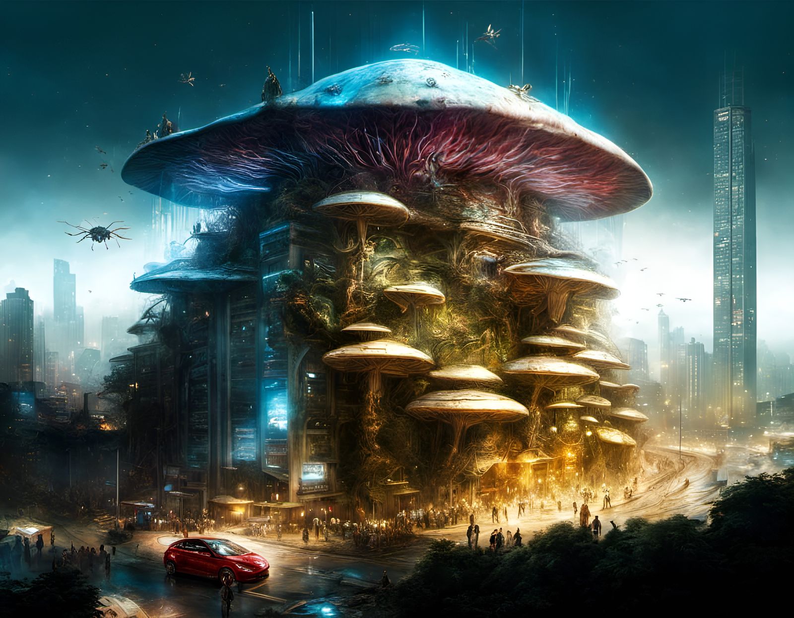 Alien Insect Colony in Mushroom City Hive