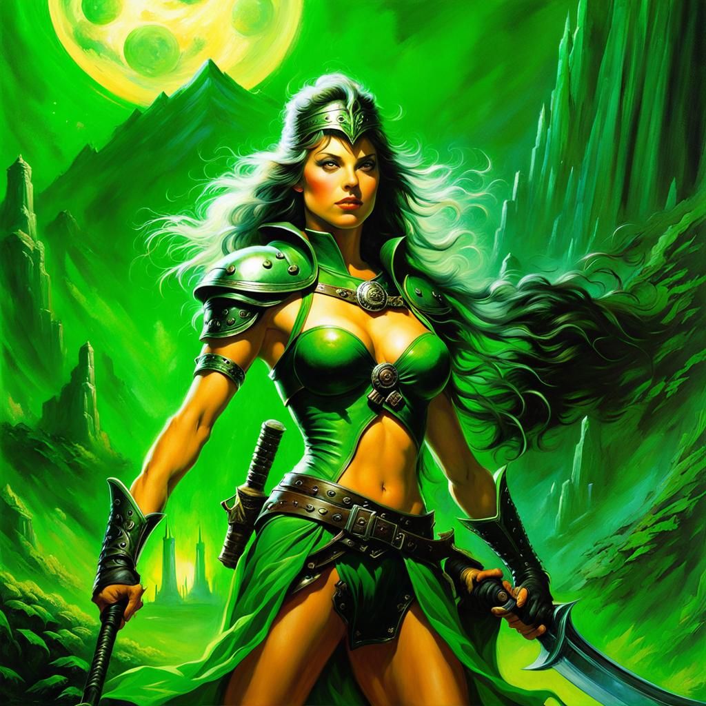 Magical Close-Up in Oil Painting Style