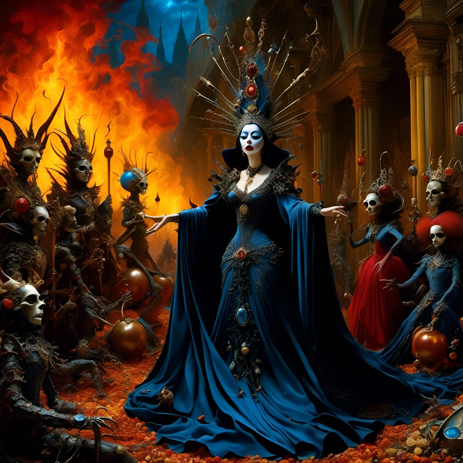 Fire Witch Queen Summons Crimson King