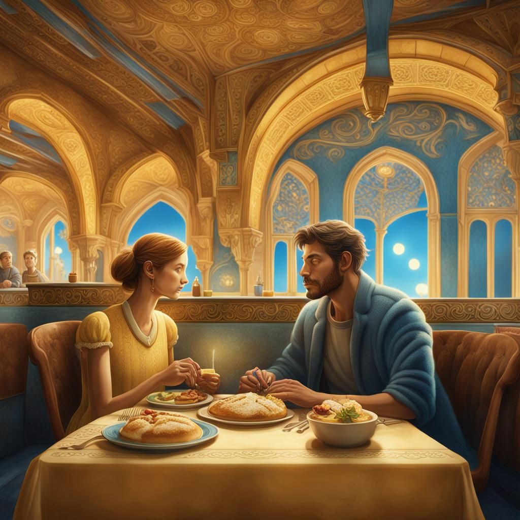 Bakery Lunch: A Detailed Matte Painting