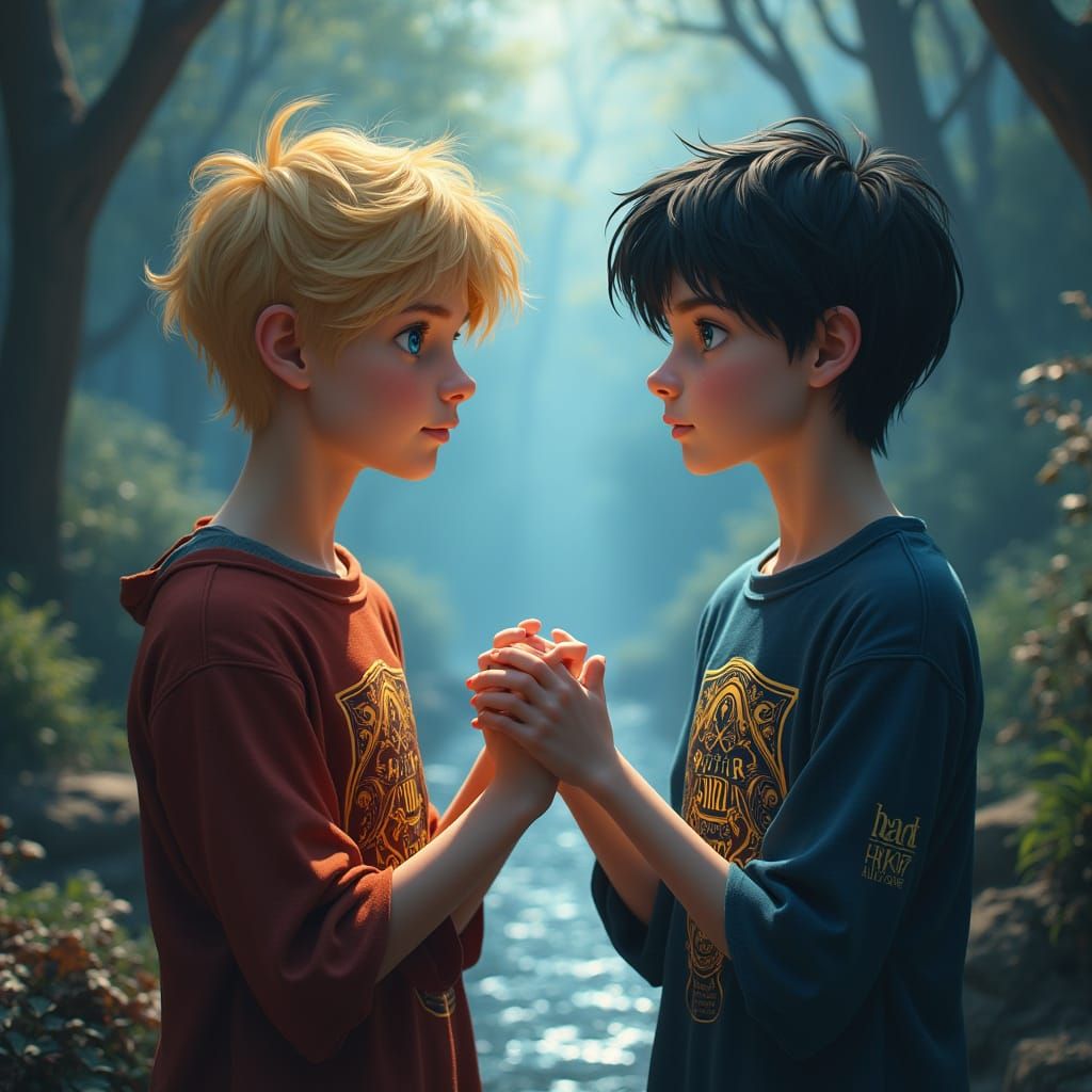 Two Teenage Boys Share a Magical Moment